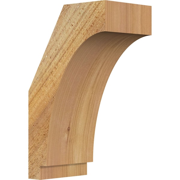 Ekena Millwork 4"W x 6"D x 10"H Imperial Rough Sawn Knee Brace, Western Red Cedar BRC04X06X10IMP00RWR - main